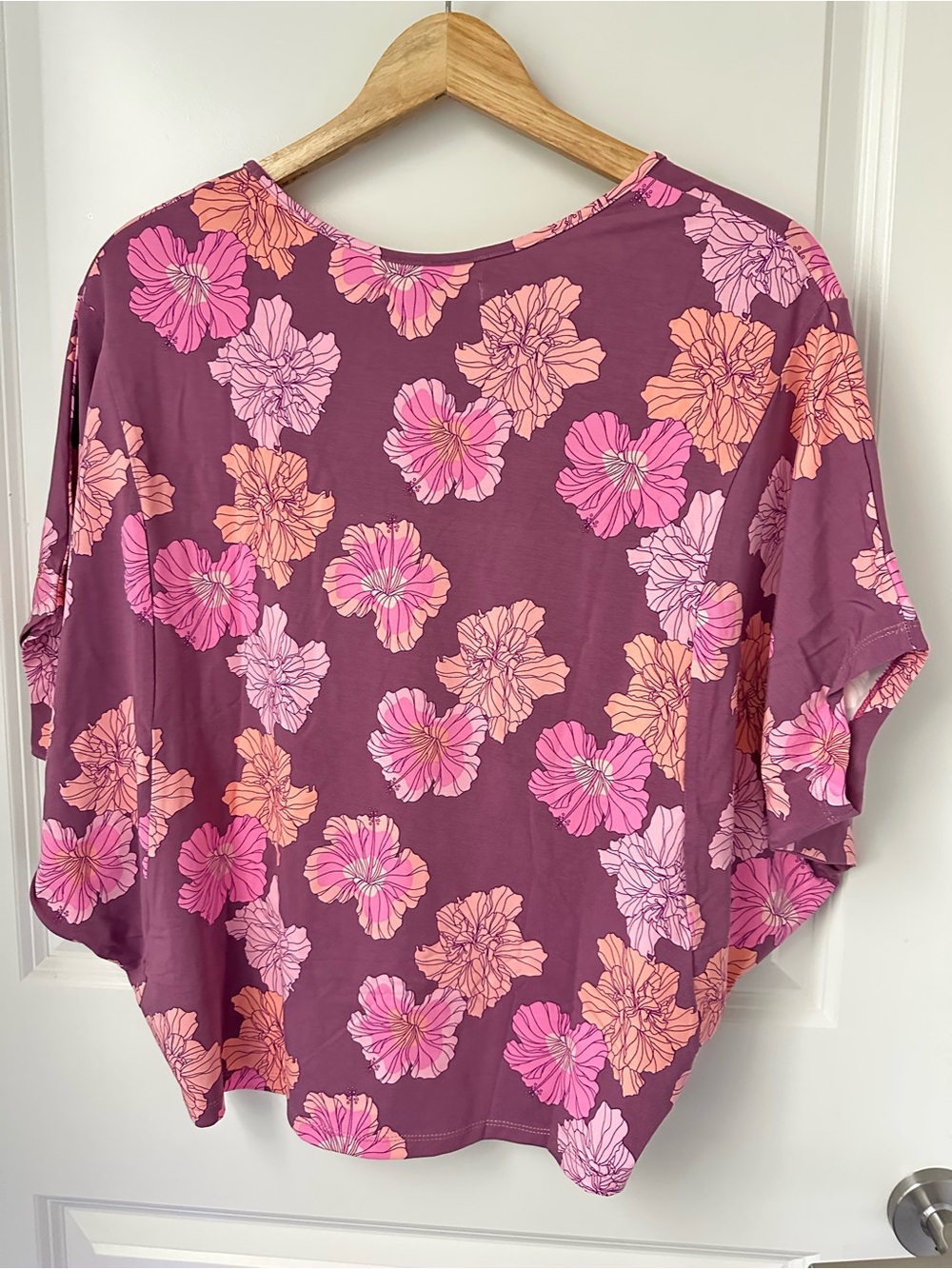 Ava Sky Top Samaya Romance Summer Hibiscus Sise S - Picture 4 of 7